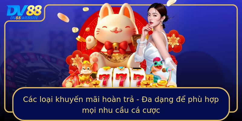 Các loại khuyến mãi hoàn trả - Đa dạng để phù hợp mọi nhu cầu cá cược